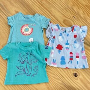 Brand new baby girl shirts
